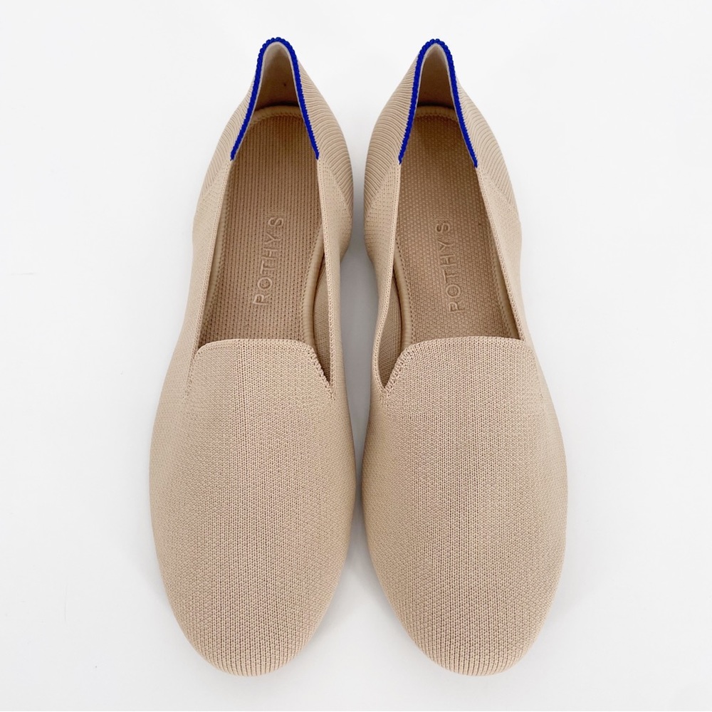 Rothy's The Loafer Ecru Flat Slip On Cream Neutral Beige Women’s Shoes